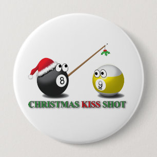 Weihnachtskuss-Schussknöpfe Button