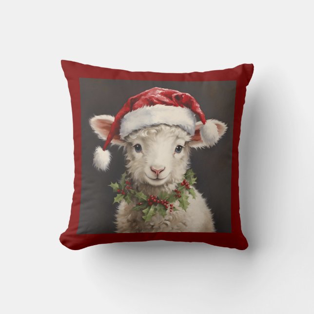 WEIHNACHTSKÜSSEN LITTLE LAMB KISSEN (Vorderseite)