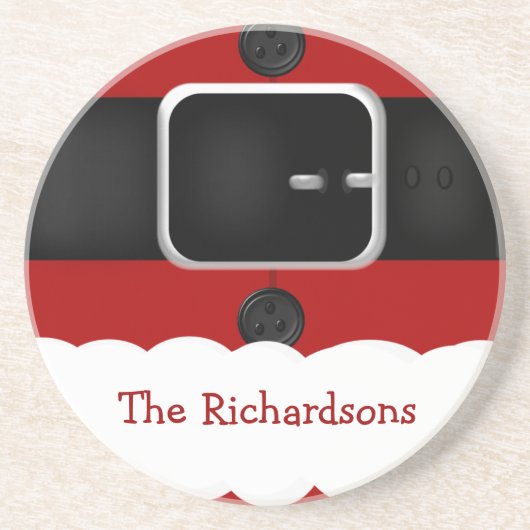 Weihnachtsküste im Anzug des Weihnachtsmanns Getränkeuntersetzer (Vorne)