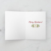 Weihnachtsküste Joy Sand Dollar Holiday Foto Karte (Innenseite)