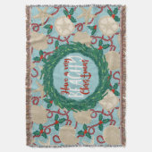 Weihnachtsküste Muschel Wreath - Rot Decke (Vorderseite Vertikal)