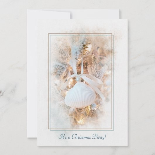 Weihnachtsküste Themenabend einladen Einladung (Vorderseite)