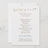 Weihnachtsküste Themenabend einladen Einladung (Rückseite)