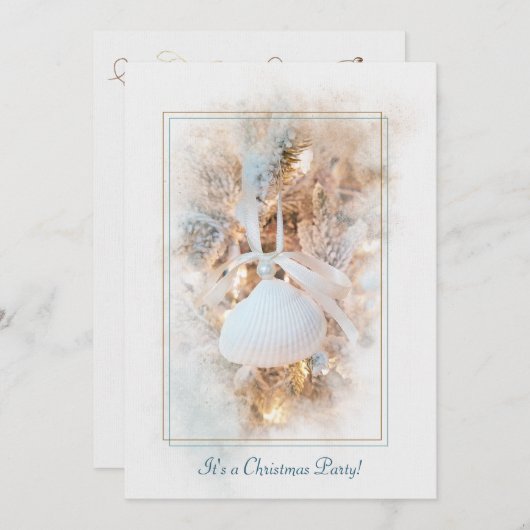 Weihnachtsküste Themenabend einladen Einladung (Vorne/Hinten)
