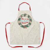 Weihnachtsküste Tropische Muschel Wreath - Rot Schürze (Vorderseite)