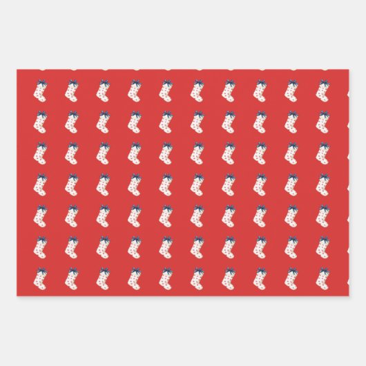 Weihnachtsküsten-Strümpfe mit Krabben Geschenkpapier Set (Vorderseite 2)