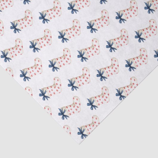 Weihnachtsküsten-Strümpfe mit Krabben Seidenpapier (Detail)