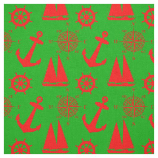 Weihnachtsküstenseemuster Stoff (Muster)
