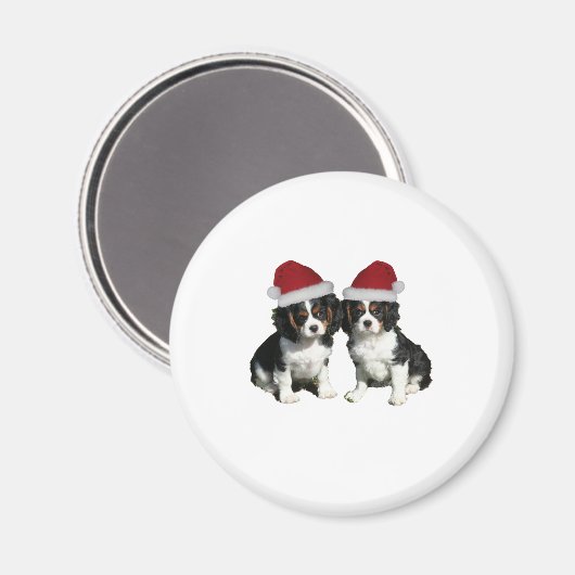 Weihnachtskvaliers Magnet (Vorderseite/Rückseite)
