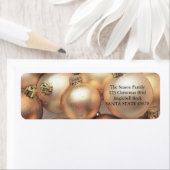 Weihnachtslabel Goldene Ornamente (Insitu)