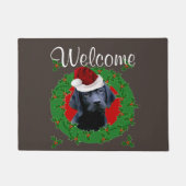 Weihnachtslabrador-Hund Fußmatte (Vorderseite)