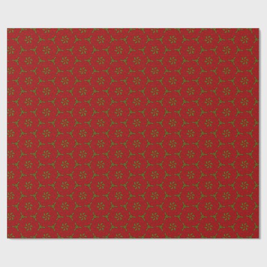 Weihnachtslace Pattern Geschenkpapier (Flach)