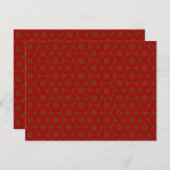 Weihnachtslace Pattern Postkarte (Vorne/Hinten)
