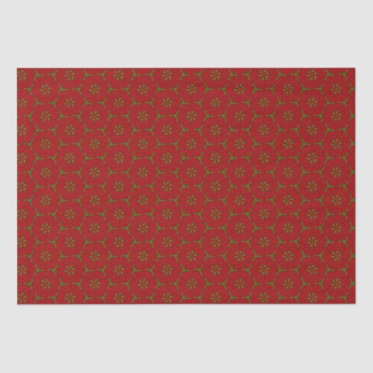 Weihnachtslace Pattern Seidenpapier (Vorderseite)