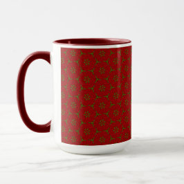 Weihnachtslace Pattern Tasse