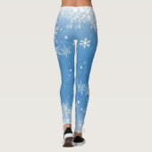Weihnachtslace Snowflakes auf Sauberkeit Leggings (Rückseite)
