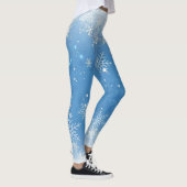 Weihnachtslace Snowflakes auf Sauberkeit Leggings (Rechts)