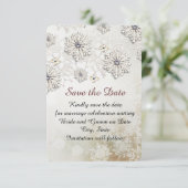 Weihnachtslace Snowflakes Save the Date (Stehend Vorderseite)