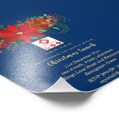 Weihnachtsladen (ADD LOGO) Poinsettia Fotodruck (Ecke)