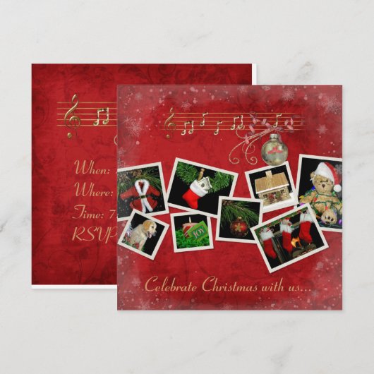 Weihnachtsladen Einladung (Vorne/Hinten)