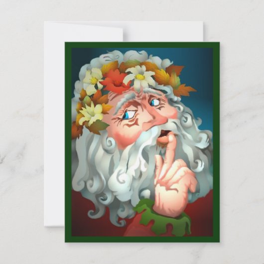 WEIHNACHTSladen GEHEIMES SANKT-PARTY EINLADUNG EIN (Vorderseite)