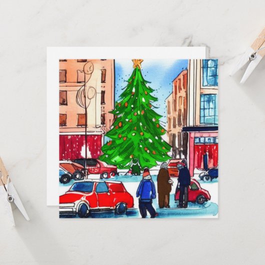 Weihnachtsläden Karte (Vorderseite/Rückseite Beispiel)