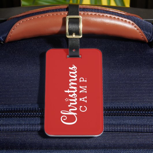 Weihnachtslager-Gepäckmarke Gepäckanhänger (Vorderseite Insitu 2)