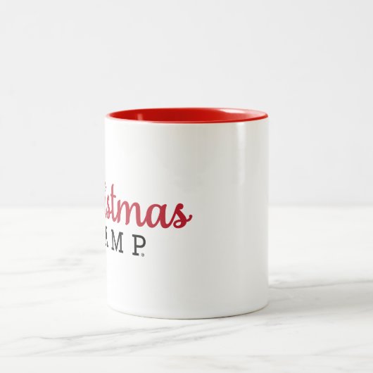 Weihnachtslager-Tassen-Rot u. Weiß Zweifarbige Tasse (Mittel)