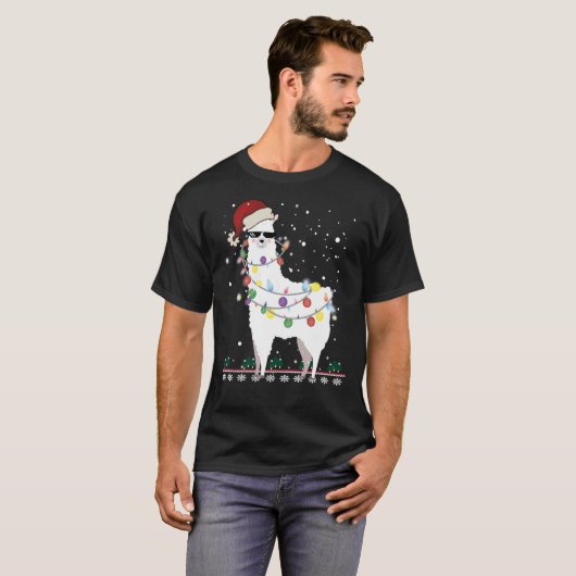 Weihnachtslama - Alpaca Christmas Tree Classic T- T-Shirt (Vorne ganz)