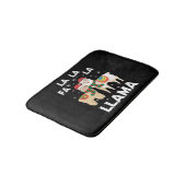 Weihnachtslama Badematte (Schrägansicht)