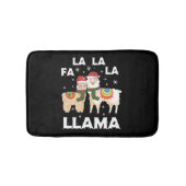 Weihnachtslama Badematte (Vorderseite)