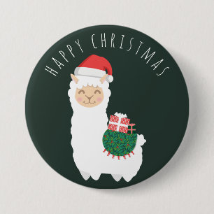 Weihnachtslama Button