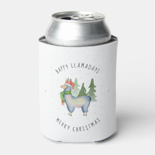Weihnachtslama Dosenkühler