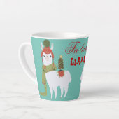 Weihnachtslama-Fa-Lala Milchtasse (Linke Ecke)
