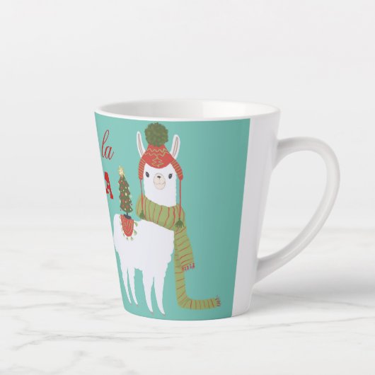 Weihnachtslama-Fa-Lala Milchtasse (Rechts)