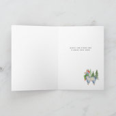Weihnachtslama Feiertagskarte (Innenseite)