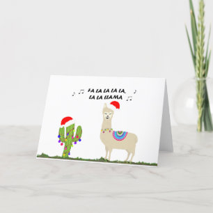 Weihnachtslama Feiertagskarte