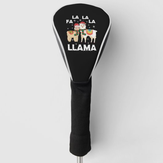 Weihnachtslama Golf Headcover (Vorderseite)