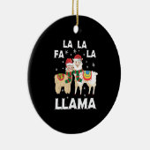 Weihnachtslama Keramik Ornament (Rechts)