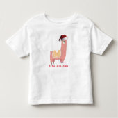 Weihnachtslama Kleinkind T-shirt (Vorderseite)