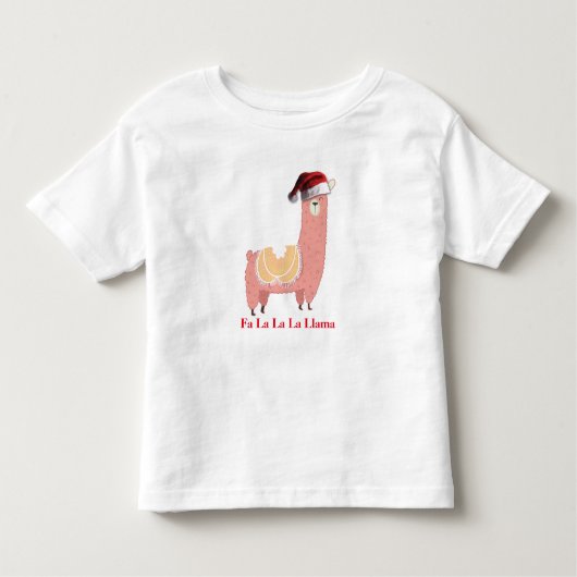 Weihnachtslama Kleinkind T-shirt (Vorderseite)