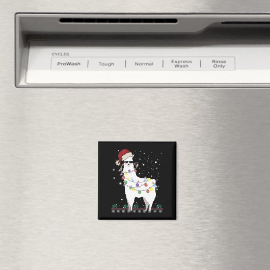 Weihnachtslama Magnet (In Situ (Geschirrspüler))