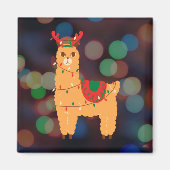 Weihnachtslama Magnet (Vorne)