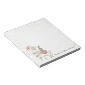 Weihnachtslama Notizblock (angewinkelt)