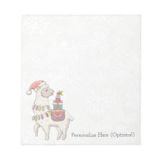 Weihnachtslama Notizblock