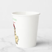 Weihnachtslama Paper Cups Pappbecher (Links)