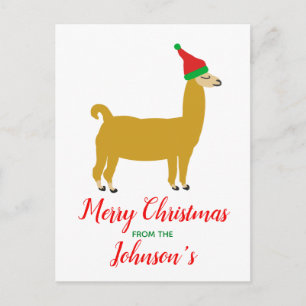 Weihnachtslama Postkarte