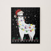Weihnachtslama Puzzle (Vertikal)