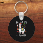 Weihnachtslama Schlüsselanhänger (Vorderseite)