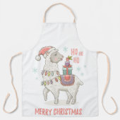 Weihnachtslama Schürze (Vorderseite)